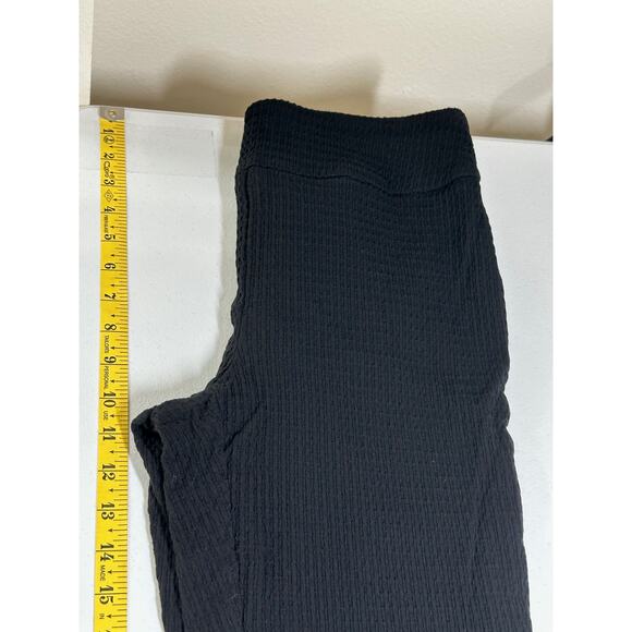 Up! Pants Womens 12 Black Slim Ankle Crop Stretch Textured Minimalist Capsule - Picture 7 of 8